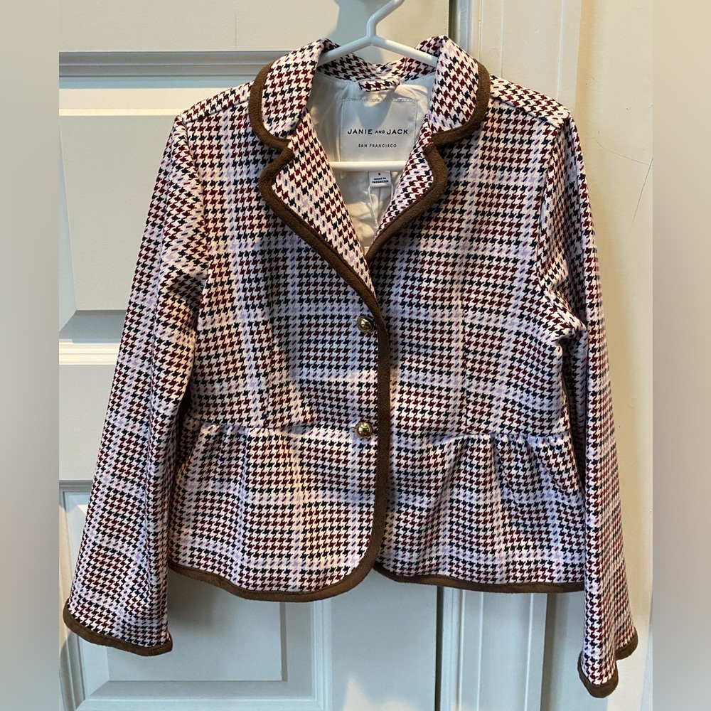 Janie and Jack NWT Equestrian Plaid Blazer | Size 6